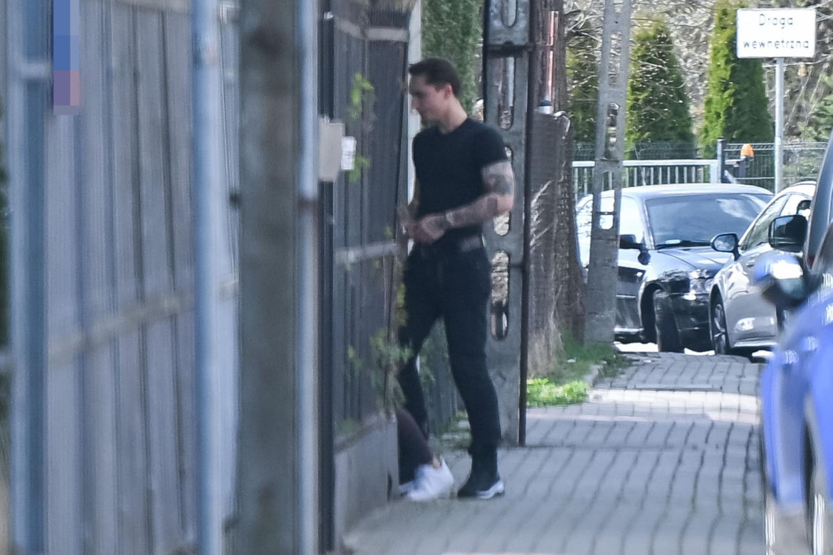 Natsu i Wojciech Kucina na spacerze