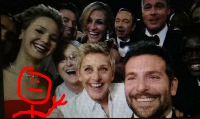 Oscarowe selfie MEMY