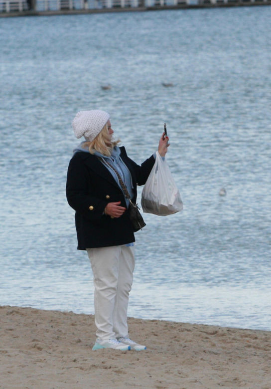 Morsy dorwały Joannę Kurowską na plaży