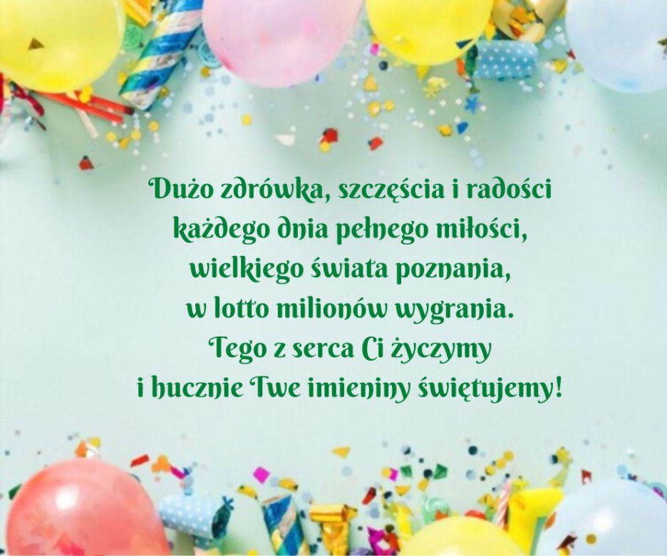 życzenia imieninowe