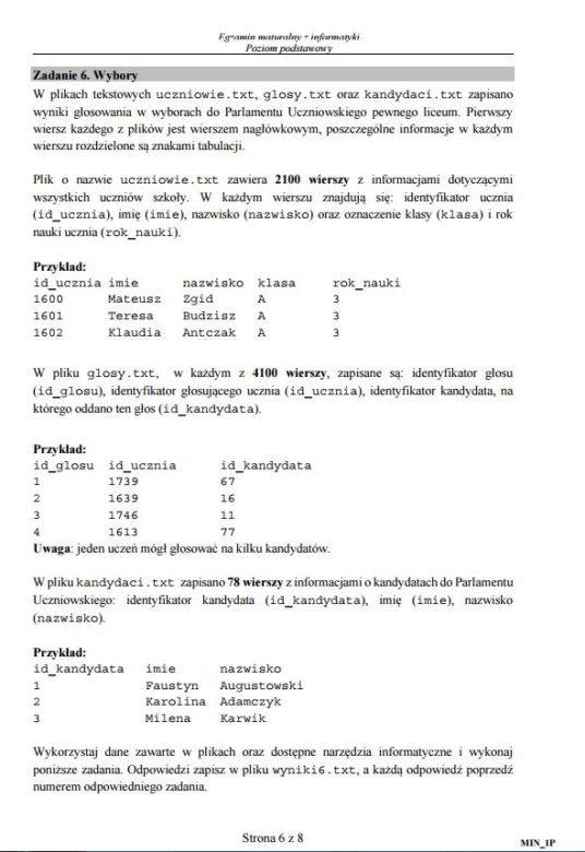 Matura 2017 informatyka. ARKUSZE poziom podstawowy, arkusz cz. 2