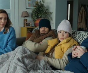Barwy szczęścia odc. 3401. Asia (Anna Gzyra), Agata (Natalia Zambrzycka), Ignacy (Olaf Staszkiewicz), Emil (Artem Malaszczuk)