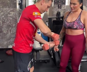 Ewa Brodnicka na treningu