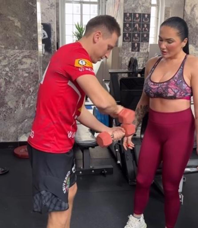 Ewa Brodnicka na treningu