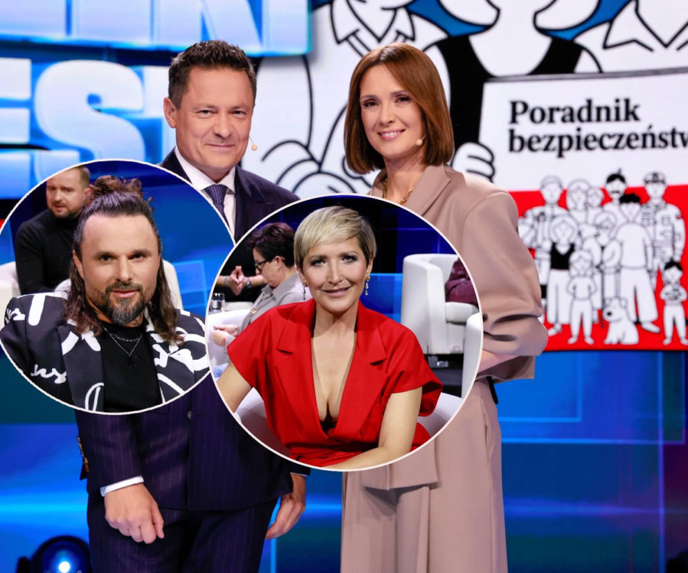 Prowadzący Wielki Test w TVP. Na miniaturach Qczaj oraz Magda Steczkowska. O teście bezpieczeństwa czytaj w Eska.