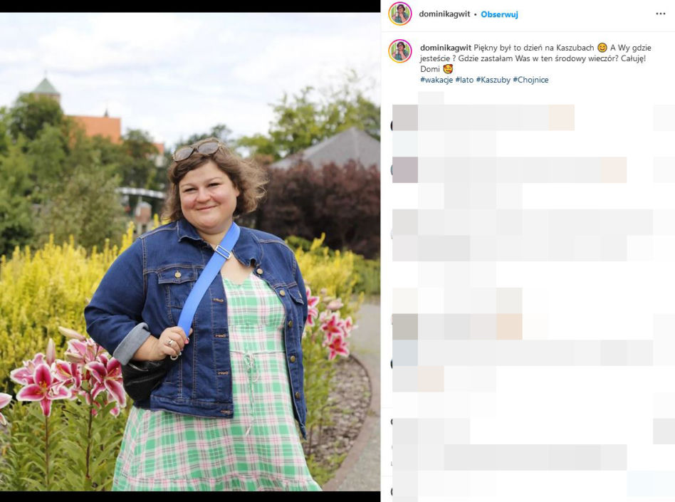 Tak Dominika Gwit ukrywała ciążę