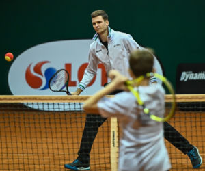 Gdańsk: Hubert Hurkacz trenował z dziećmi