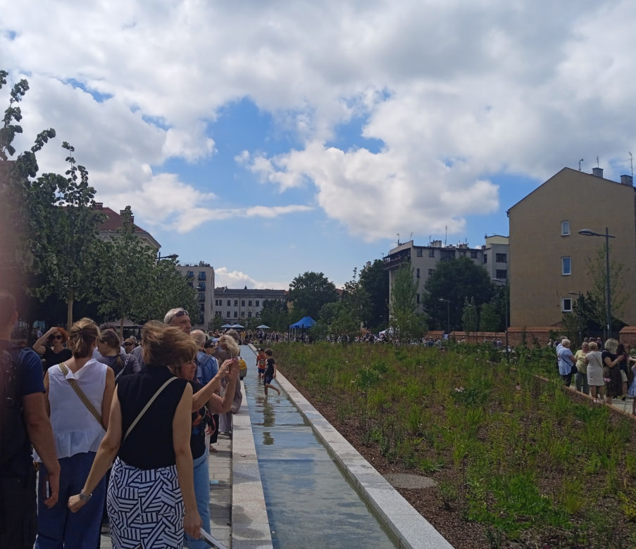 Otwarcie Parku im. Wisławy Szymborskiej w Krakowie