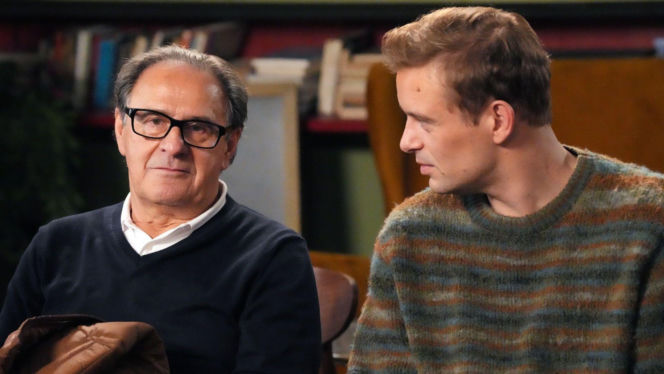 Barwy szczęścia, odc. 3325. Hubert (Marek Molak), Jerzy Marczak (Bronisław Wrocławski)