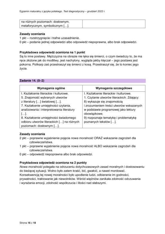Matura próbna polski odpowiedzi CKE