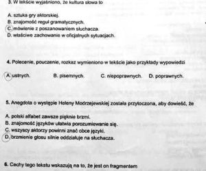 Sprawdzian w klasie VI szkoły podstawowej