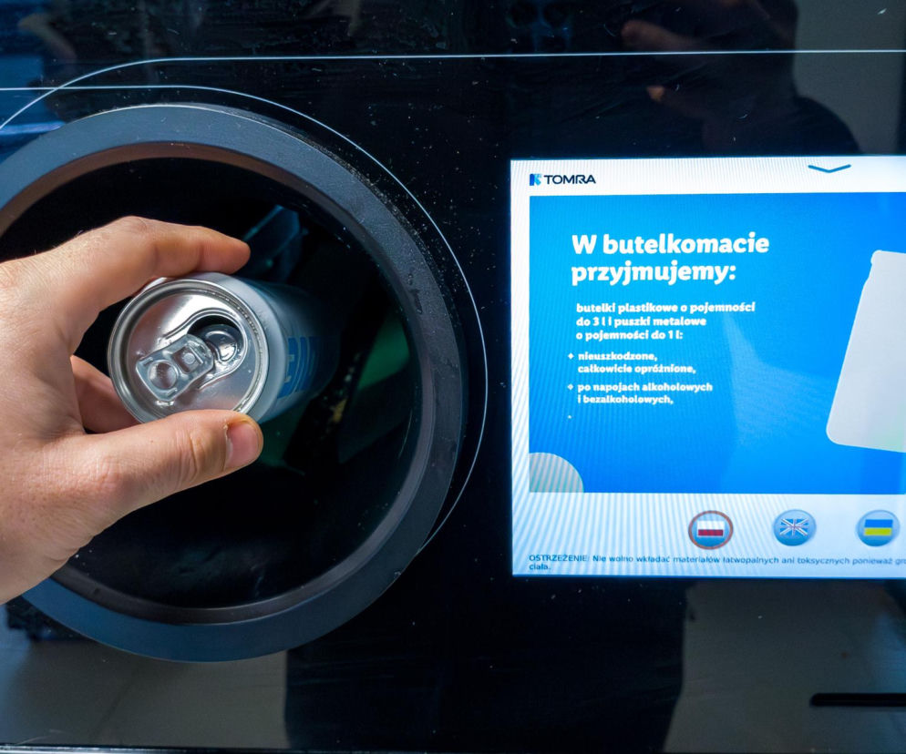 Oddał 1095 butelek do kaucjomatu