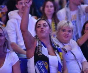 Strefa kibica w Kujawsko-Pomorskiej Arenie Toruń. Tak fani dopingowali ekipę Aniołów podczas finału PGE Ekstraligi
