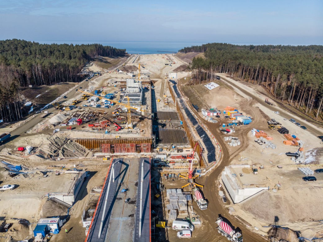 Minister infrastruktury odwiedził przekop Mierzei Wiślanej