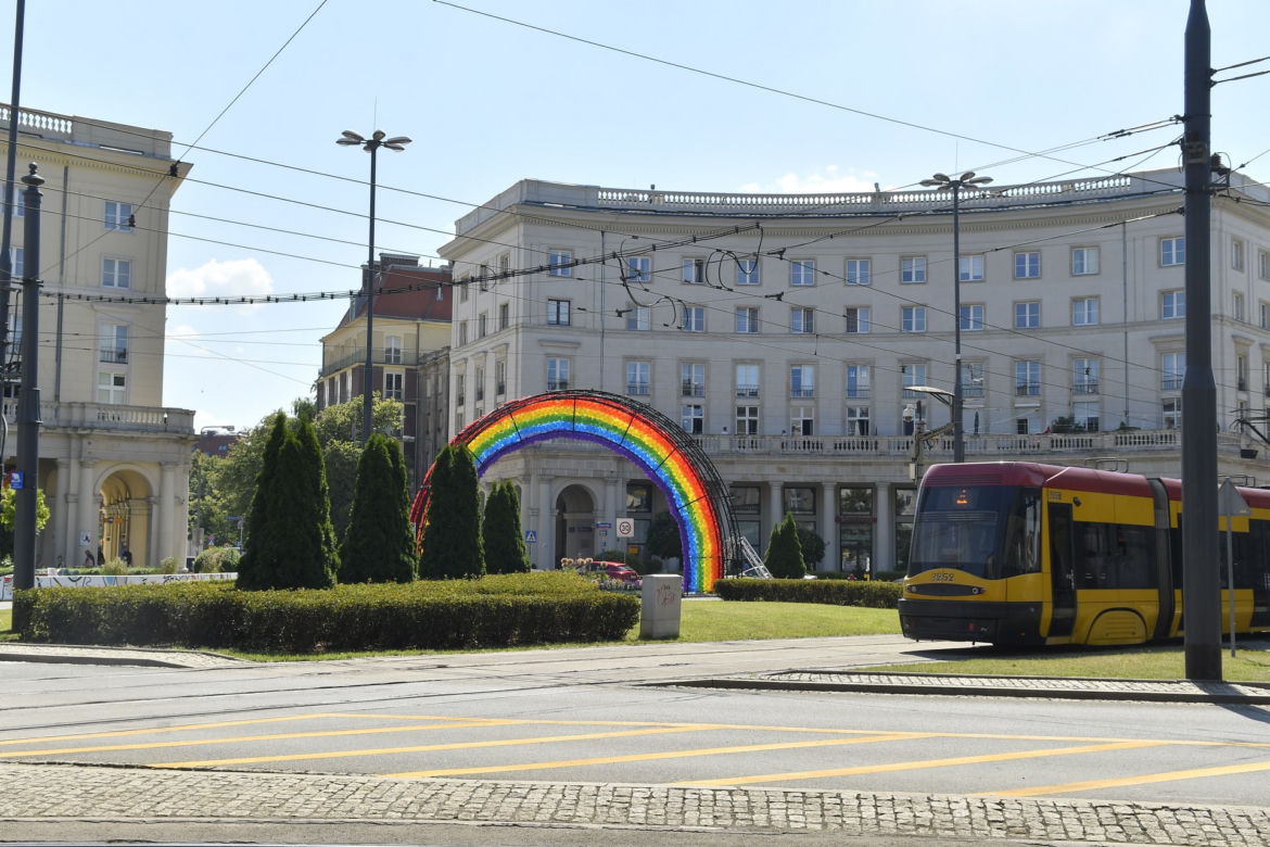 Tęcza wraca na Plac Zbawiciela w Warszawie