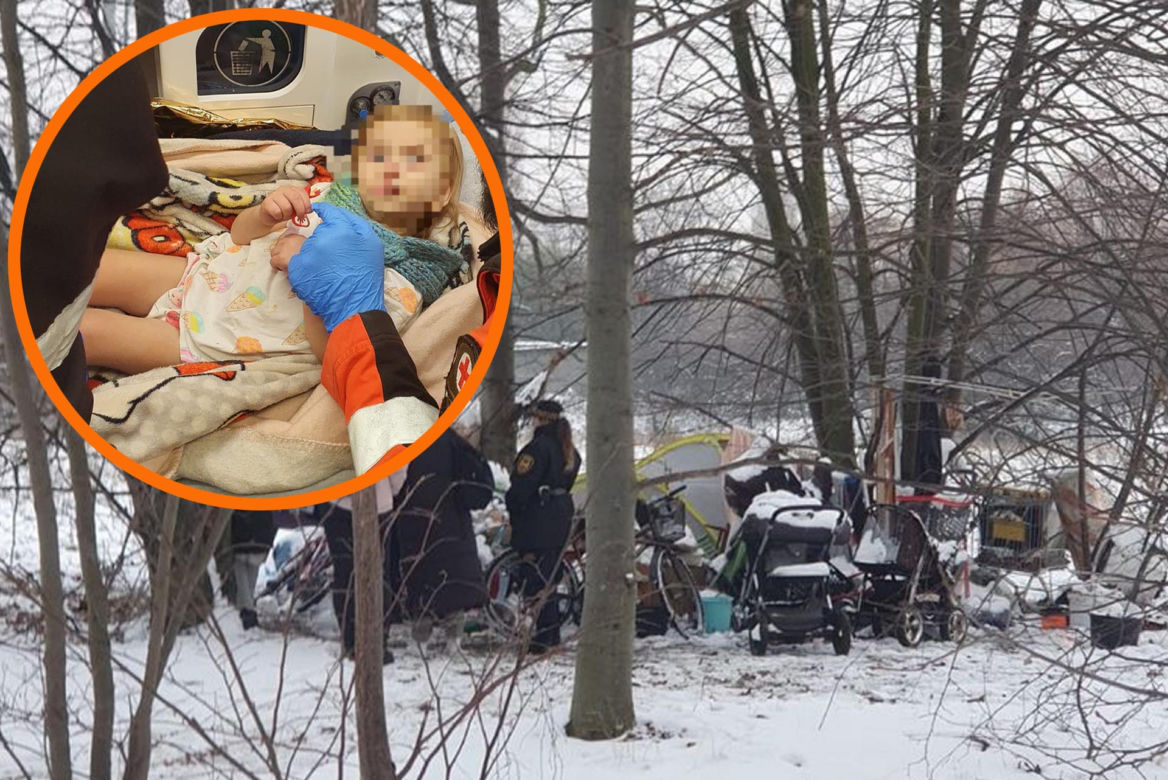 Karczemna awantura w obronie matki, która mieszkała z dwulatką w namiocie. "Słów mi brak na bezdusznych urzędasów"