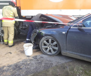 Wypadek na DK 25 w Nowym Dworze! Spore utrudnienia dla kierowców! [ZDJĘCIA]
