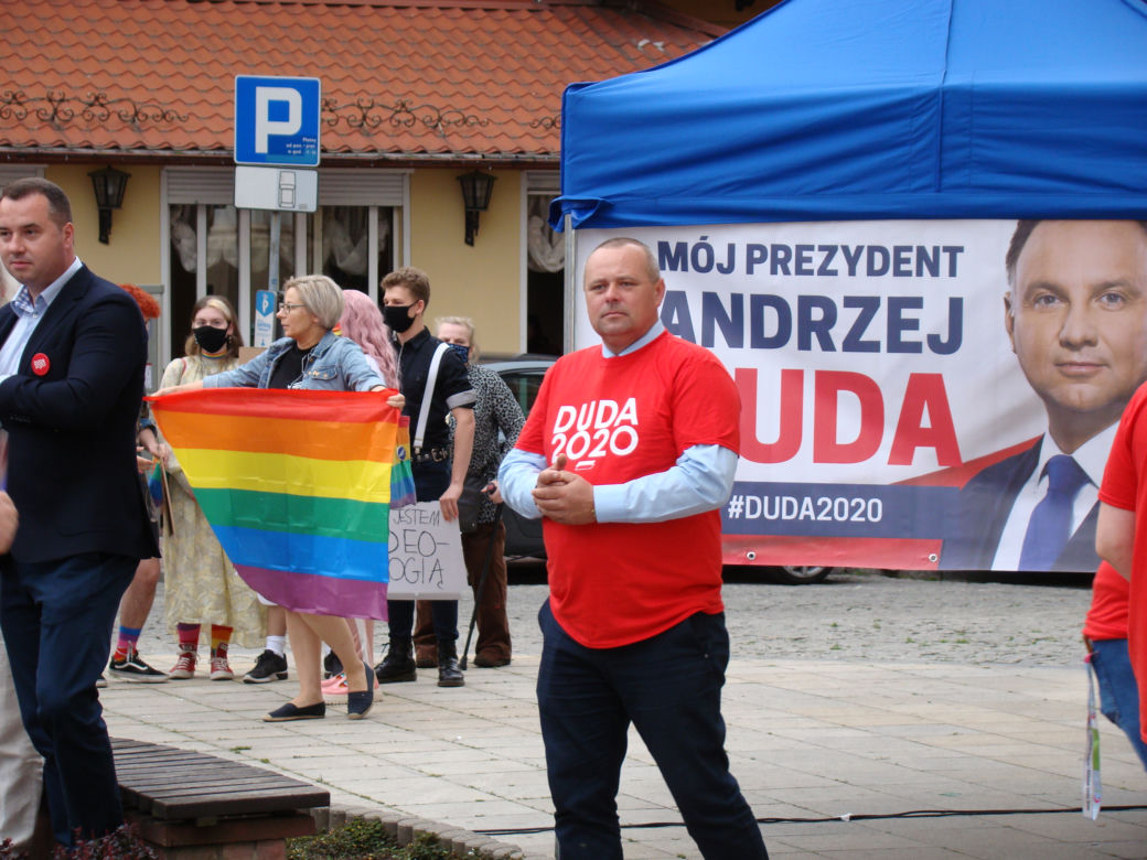 LGBT to nie ideologia - protest podczas wizyty Beaty Szydło