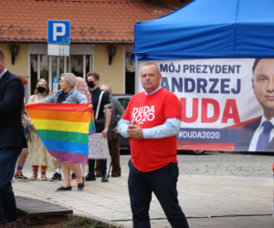 LGBT to nie ideologia - protest podczas wizyty Beaty Szydło