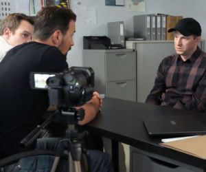 Barwy szczęścia odc. 3318. Łukasz (Michał Rolnicki), Marcin Kodur (Oskar Stoczyński), Majak (Łukasz Borkowski)