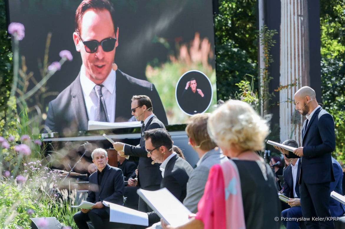Agata i Andrzej Dudowie podczas Narodowego Czytania