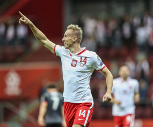 Polska - Albania: Radość po drugim golu