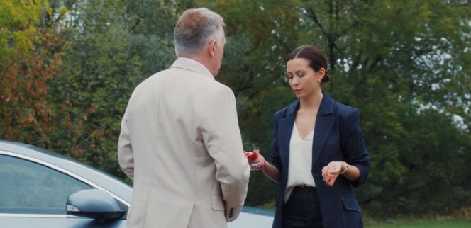 M jak miłość odc. 1914. Artur Rogowski (Robert Moskwa), Joanna (Dominika Sakowicz)
