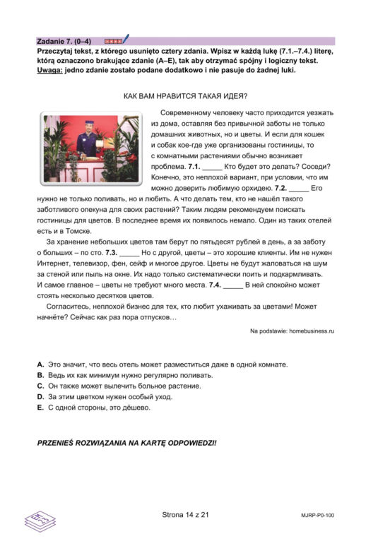 Matura 2025: rosyjski 7.05.2025. Arkusze CKE i odpowiedzi. Poziom podstawowy [Formuła 2023]	