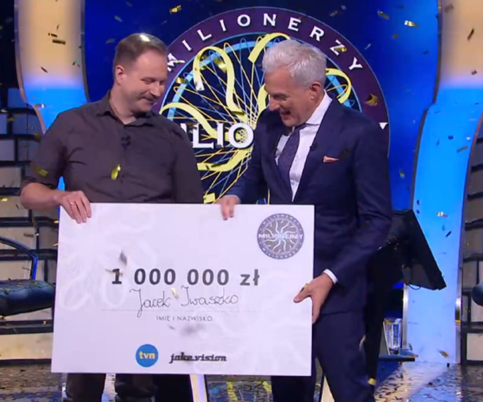 Milionerzy. Jacek Iwaszko wygrał MILION!