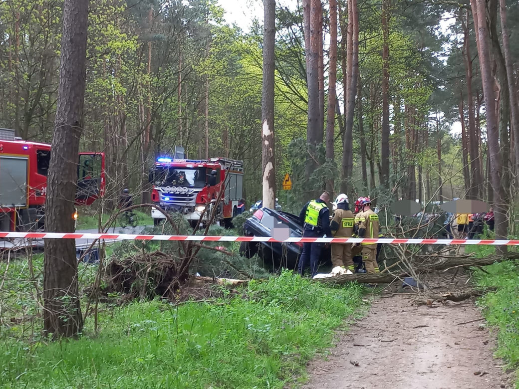 Śmiertelny wypadek pod Toruniem! 36-latek z citroena nie żyje 