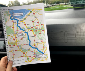 Test ekonomiczności - mapa trasy Warszawa-Sopot