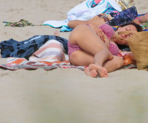 Dzień Dobry Chałupy! Anna Kalczyńska na plaży
