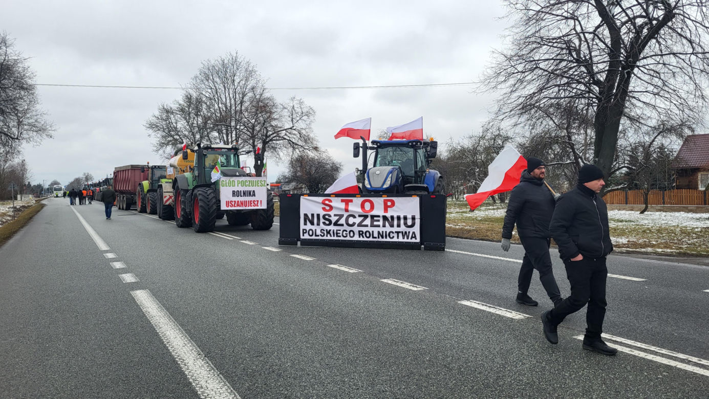 Protest rolników Zdany- Zbuczyn 