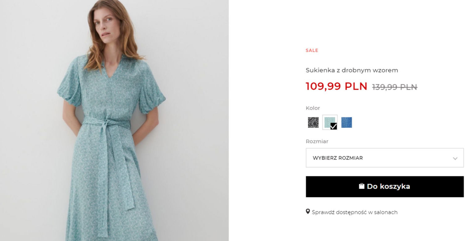 letnie sukienki z wyprzedaży Reserved