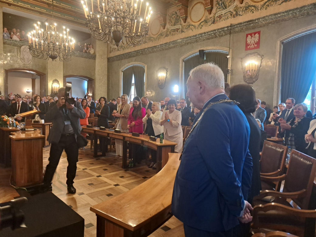 Zaprzysiężenie Aleksandra Miszalskiego na prezydenta miasta Krakowa oraz radnych IX kadencji
