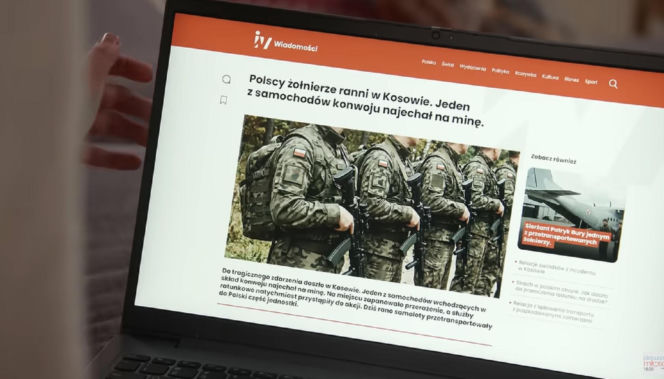 Pierwsza miłość po wakacjach. Kamil Biały (Igor Paszczyk) ranny na misji w Kosowie