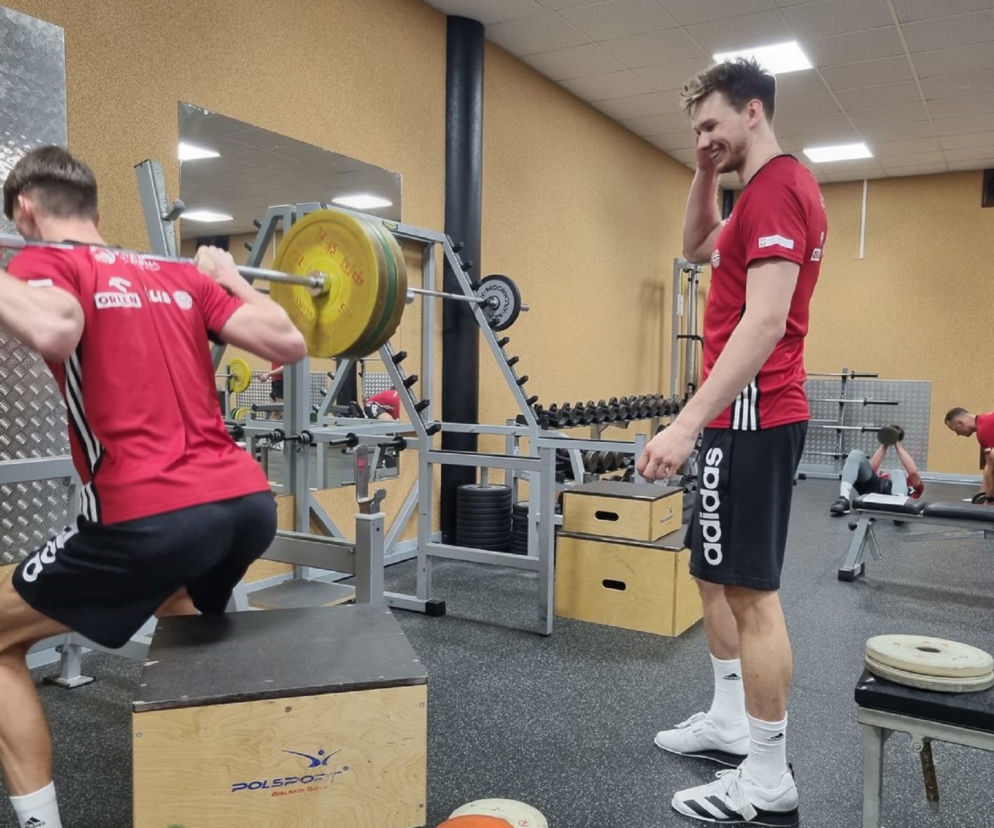 Siatkówka, kadra, reprezentacja Polski, Spała, trening, siłownia, Jakub Kochanowski