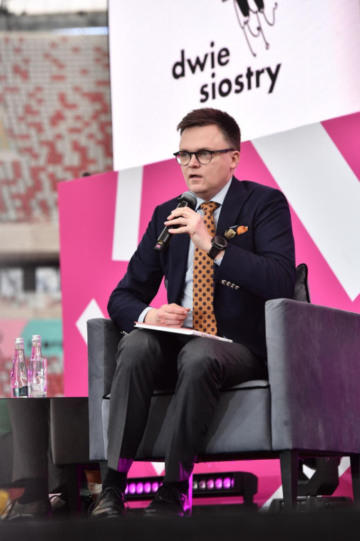 Szymon Hołownia na targach Vivelo