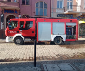 Pożar poddasza w kamienicy przy Sienkiewicza