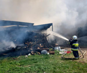 Sadowo. Spłonęła obora i 17 krów