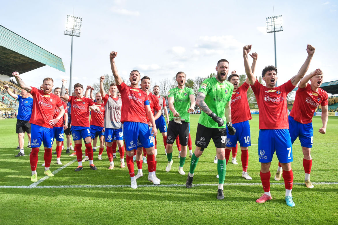 Kibice na meczu GKS Katowice - Odra Opole