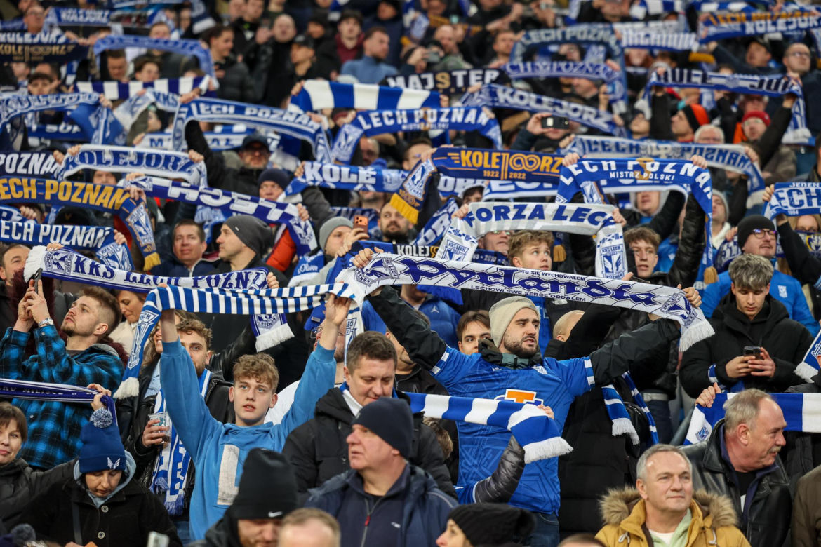 Lech Poznań - Raków Częstochowa: Zdjęcia kibiców z meczu 23. kolejki PKO BP Ekstraklasy