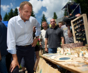 Donald Tusk w Bieszczadach