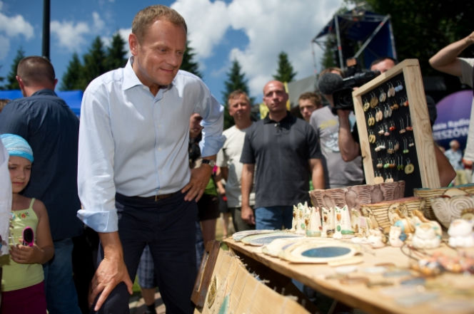 Donald Tusk w Bieszczadach