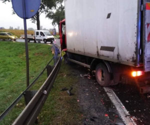 Groźny wypadek na drodze krajowej nr 8 pod Wrocławiem