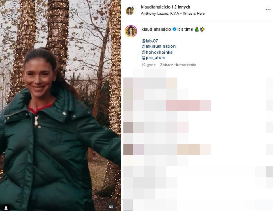 Klaudia Halejcio przystroiła willę. Milion lampek świątecznych