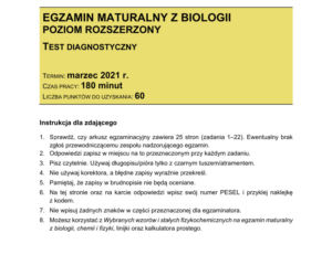 Matura próbna 2021: Biologia poziom rozszerzony. Arkusze CKE sprawdzisz TUTAJ