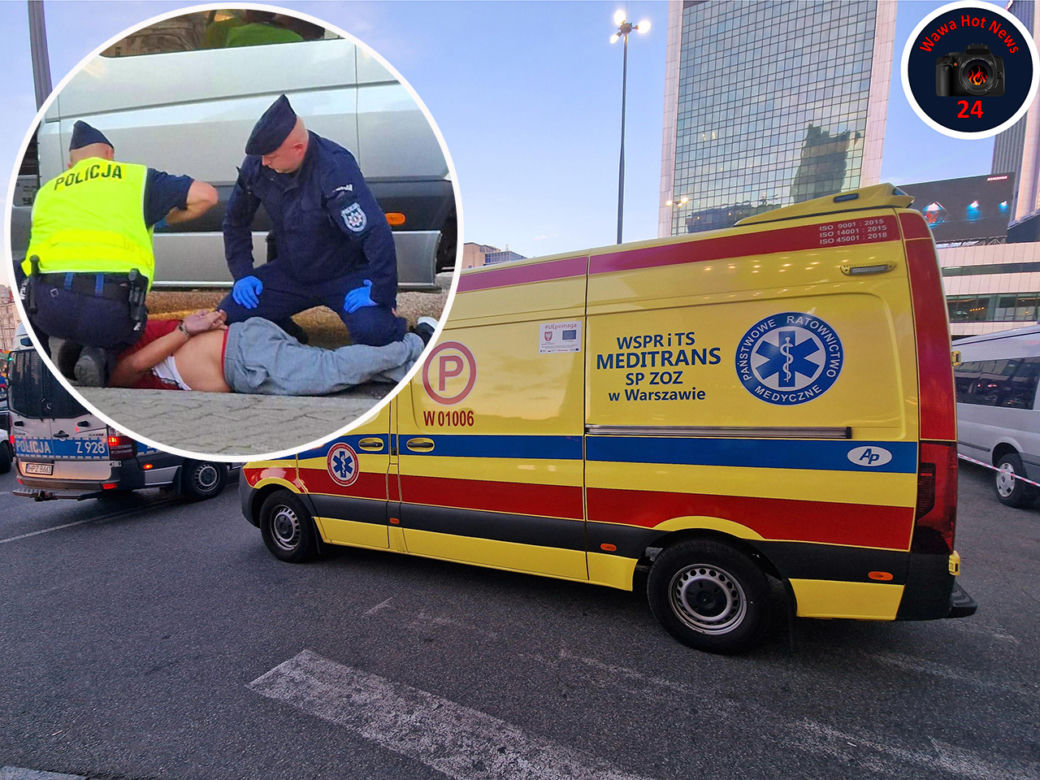 Warszawa. Uderzył w samochody, próbował uciec. Spektakularne zatrzymanie kierowcy na Dworcu Centralnym