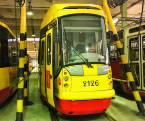 Tramwaje w zajezdni Mokotów