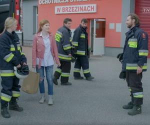 Remiza odc. 9. Ewa, Magda (Sylwia Drzycimska), Robert (Ziemowit Wasielewski), Paweł (Mateusz Dymidziuk), Tomasz (Łukasz Oleś)